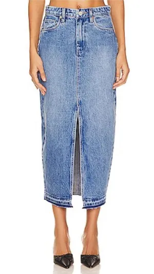 Denim Pencil Skirt in Double Duty BLANKNYC thumbnail 1