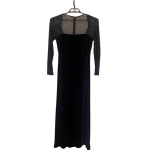 JS Boutique Y2K Velvet Beaded Sheer Formal Dress 12 Whimsigoth Dark Romantic thumbnail 15