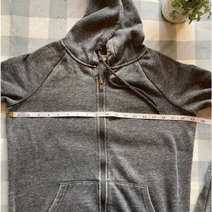 Roxy Gray Ombre skater chic Hoodie Beach Casual Size XS thumbnail 10