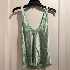 Intimately Free people Elegant Mint‎ Pijama Camisole Top Size M thumbnail 2
