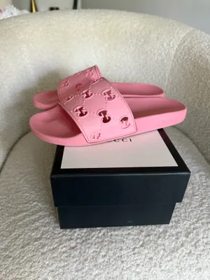 Pink Gucci Slides thumbnail 3