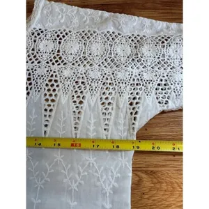 Ulla Johnson Viola White Cotton Lace Embroidered Crew Neck Mini Dress Size S 4 thumbnail 9