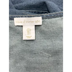 House of Harlow 1960 Women’s Denim Halter Mini Dress Backless Y2K Blue Size S thumbnail 10