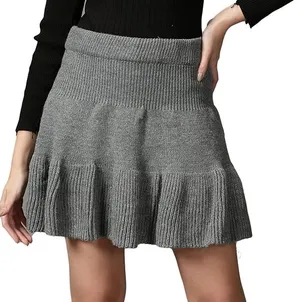 Urban Outfitters Grey Sweater Knit Skirt thumbnail 2