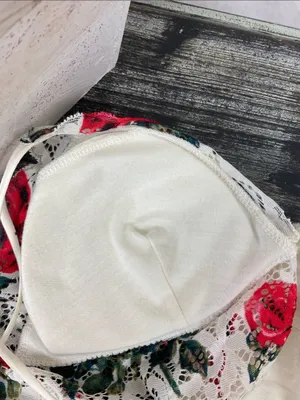 Rue 21 True Ivory Floral Print Padded Bralette Bra Top L thumbnail 4