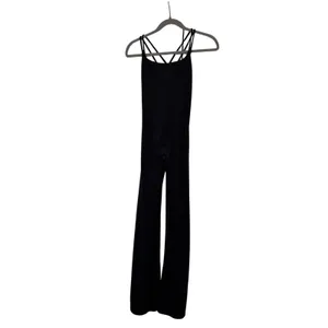 PINK Victoria's Secret Black Strappy Jumpsuit XS thumbnail 2