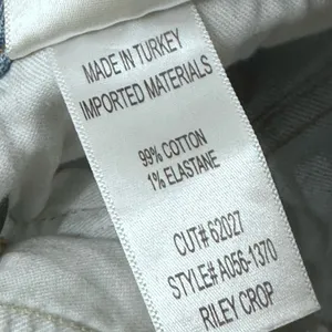 AGOLDE Riley High‎ Rise Straight Crop Jeans in Zephyr Size 28 Button Fly Raw Hem thumbnail 8