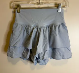 Blue running shorts thumbnail 1