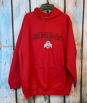 Source Unknown Ohio State Buckeyes Hoodie Sweatshirt with Kangaroo Pouch Pocket thumbnail 1