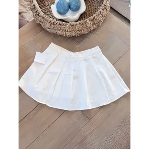 NWOT Le Lis Collection Pleated Mini Skort Womens White Large‎ thumbnail 5