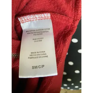 Disney Womens Juniors Hoodie Size XS S Winnie the‎ Pooh Burgundy Cropped Hood thumbnail 7