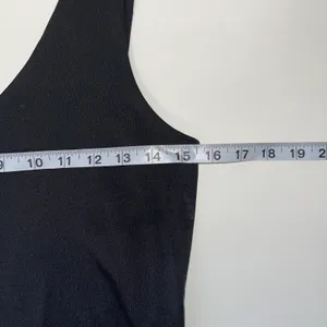 Maurices Edgely NWT Solid Black Double V Sleeveless Thong Bodysuit thumbnail 10