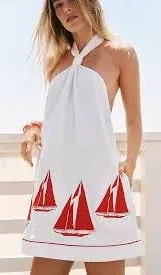 Celandine Sailboat Dress Size Large thumbnail 1
