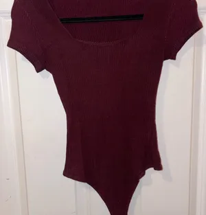 Red Fitted Bodysuit thumbnail 1