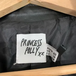 Princess Polly Jocelyn Faux Leather Jacket Size 16 thumbnail 11