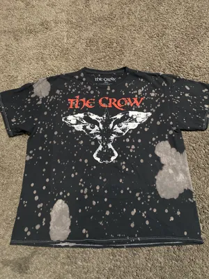 The Crow Believe In Angels Black Bleach Tee 2XL thumbnail 2
