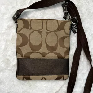 COACH Brown Signature Crossbody thumbnail 2