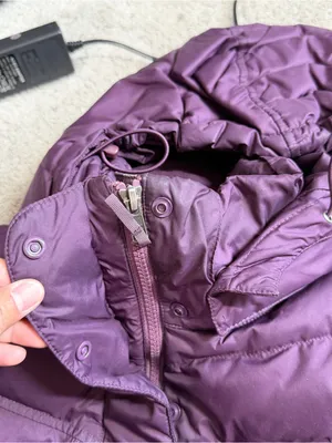 Patagonia Women’s Down With It Jacket Hooded in Deep Plum XS thumbnail 11