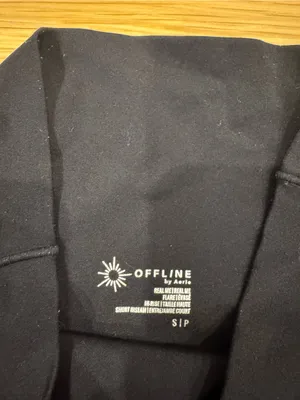 aerie Black crossover waist leggings thumbnail 3