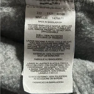 Columbia Women’s Size S Fleece Jacket Gray Heathered Mock Neck Full Zip thumbnail 7