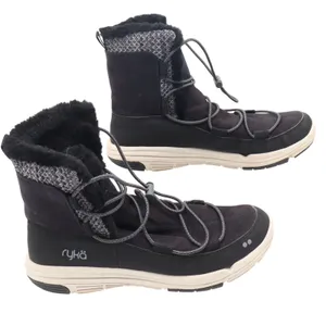 Ryka Aubonne Womens Black Faux Fur Lined Bungee Winter Snow Boots Size 8M thumbnail 2