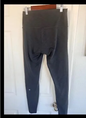 Lululemon Wunder Under High-Rise Leggings 25” Heathered Dark Grey | Size 8 thumbnail 5