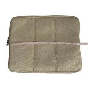 Bvlgari Women's Cosmetic Pouch Gold One Size Makeup Travel Bag Organizer Zip New thumbnail 8
