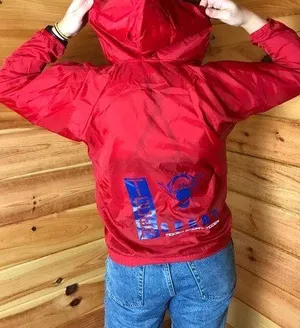 Red Disney Tigger Hood Windbreaker Graphic Jacket thumbnail 1