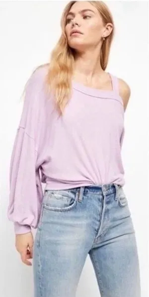 Free People Flaunt It Cold Shoulder LS Top thumbnail 1