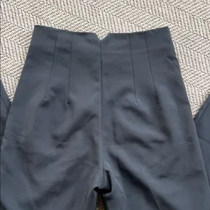 High-Rise Navy Women's Tapered Dress Pants thumbnail 7