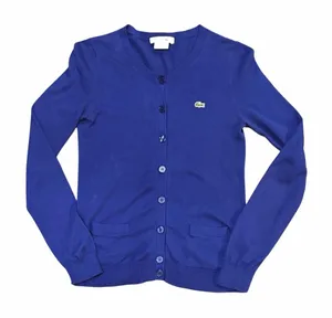 LACOSTE Blue Button Up Cardigan Sz 32 thumbnail 1