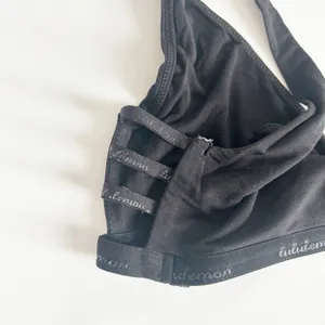 Lululemon Womens Black Simply Gathered‎ Strappy Athleisure Bralette Size S thumbnail 6