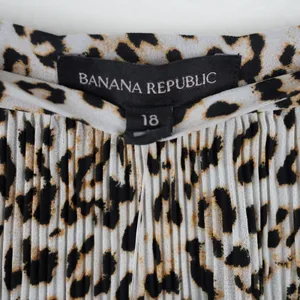 NWT Banana Republic Leopard Print Pleated‎ Midi Skirt Size 18 Cocktail Capsule thumbnail 2