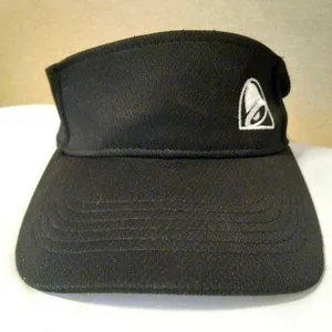 Taco Bell Employee Snap Back Logo Embroidered Visor Hat in Black thumbnail 1
