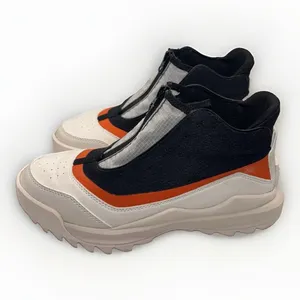Sorel Ona 718 Zip Sneakers Womens 8 Black White Orange NL4859-010 thumbnail 2