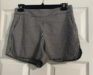 Brandy Melville Black and white gingham shorts are a size Small/JK. thumbnail 1