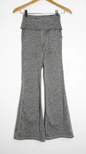 OFFLINE By Aerie Hugger Foldover Flare Leggings Gray Small thumbnail 1