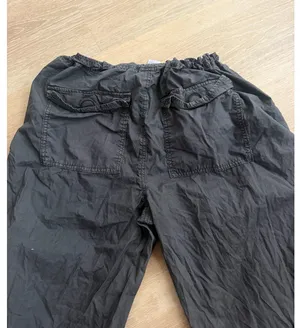 Garage Washed Black Cargo Parachute Joggers thumbnail 8