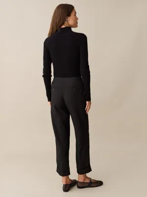 NWT Few Moda Seren Pant size 2 black crop dress pants Kourt thumbnail 3