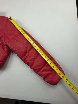 Ambiance Outerwear Women's Red Faux Leather Cropped Puffer Jacket thumbnail 10