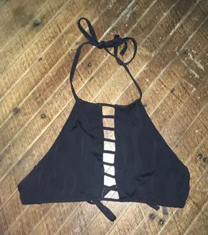 Victoria’s Secret XS grid halter swim top thumbnail 1
