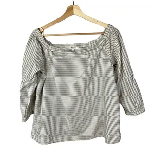 Madewell Jardin Off the Shoulder Long Sleeve Blouse L‎ thumbnail 4