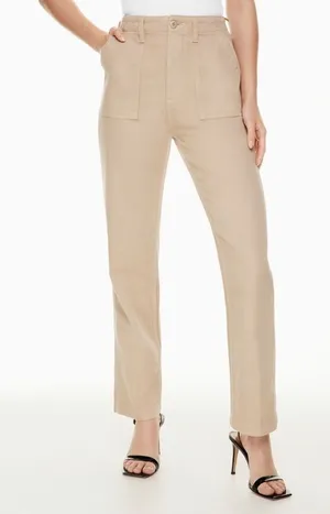 Aritzia DENIM FORUM The '90s Utility Hi-Rise‎ Loose Jean Humus Beige Size 29 thumbnail 1