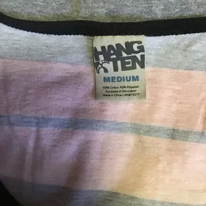 Hang Ten Striped Tank Top Medium Surfer Beach Y2K Skate Cali Casual Tank thumbnail 3