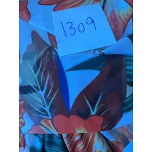 1XL Tropical Floral Peplum Tankini Swim Top Hibiscus Vacation Beach Cruise thumbnail 6
