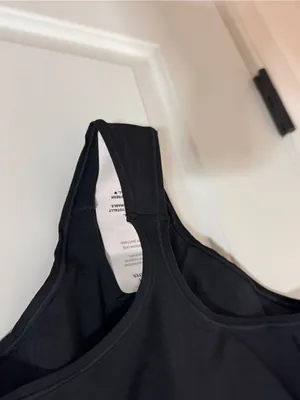 YITTY Black Racerback Bodysuit with Scoop Neck thumbnail 5