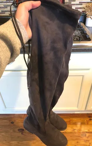 Forever 21 Vegan Suede Over the Knee Boots thumbnail 3