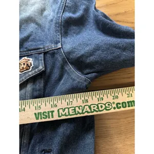 Gap Factory Store Women SZ Small Jean Denim‎ Jacket Animal Crossing Patches READ thumbnail 6
