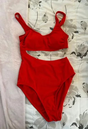 Kona Sol Red One Piece Swimsuit thumbnail 1