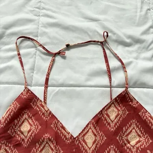 NWT Zara BLOGGERS Fave Boho Geometric Open Back Wide Leg The Jami Jumpsuit Small thumbnail 6